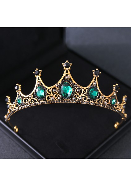 Gümüş Barok Vintage Kristal Rhinestone Tiaras ve Taçlar Diadems Bantlar Kadınlar Için Gelin Düğün Saç Aksesuarları Takı Bandı (Yurt Dışından) indirimleri