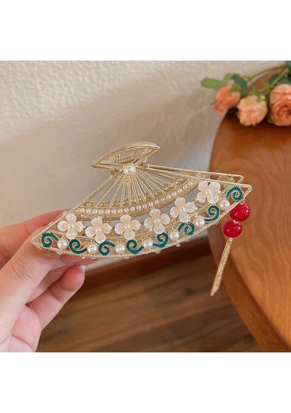 20 Lüks Rhinestones Saç Tokası Püskül Yılan Plakaları Saç Pençe Klipleri Firkete Büyük Köpekbalığı Klip Headdress Saç Aksesuarları Kadın Taç (Yurt Dışından)