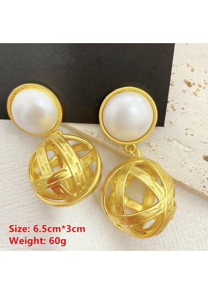 E 6.5 cm Vintage Aşk Kalp Metal Geometri Büyük Damla Küpe Renk Rhinestone Reçine Dangle Küpe Kadınlar Takı Için 2022 Yeni Trendy (Yurt Dışından) fiyatları