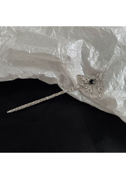 Rhinestone Kelebek Yeni Çin Tarzı Saç Sopa Vintage Chopstick Tokalar Kadın Saç Tokası Pin Şapkalar Düğün Headdress Takı Aksesuarları (Yurt Dışından)