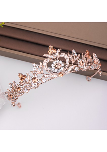 Gümüş Renk Trendy Kadın Kristal Taçlar Tiara Düğün Saç Aksesuarları Taç Gelin Tiaras ve Taçlar Saç Takı Düğün Saç Süsler (Yurt Dışından) fırsatları