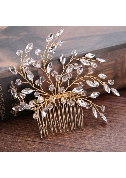 11 Rhinestone Gelin Saç Tarak Inci Tiaras Kadınlar Için Mucizevi Kristal Saç Tokası Kız Parti Saç Takı Düğün Saç Aksesuarları (Yurt Dışından)