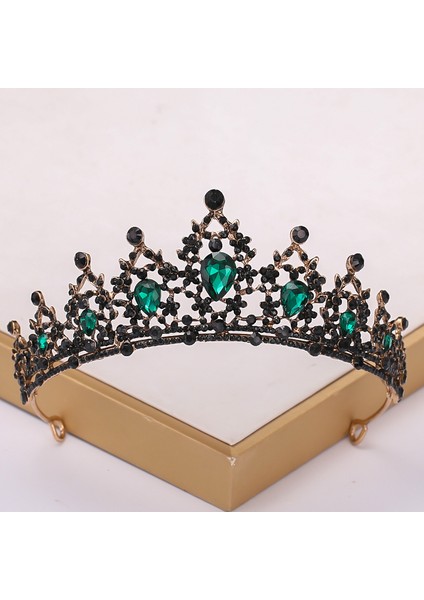 27 Barok Vintage Siyah Tiara ve Taçlar Kristal Rhinestone Düğün Saç Aksesuarları Kraliçe Prenses Taç Daha Fazla Tasarım Kafa Takı (Yurt Dışından) fırsatları