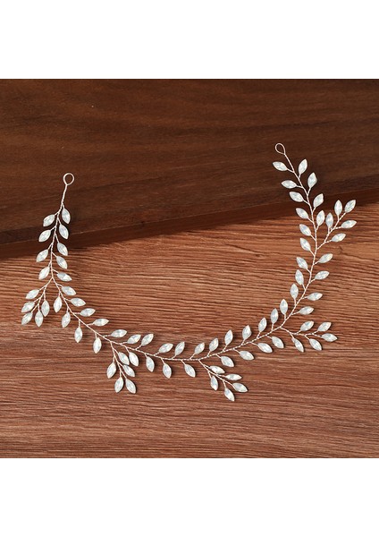 Gümüş Renk Kadın Bantlar Saç Takı Düğün Saç Aksesuarları Kadınlar Için Rhinestone Inci Kafa Bandı Gelin Tiara Hairbands Aksesuarları (Yurt Dışından) fırsatları