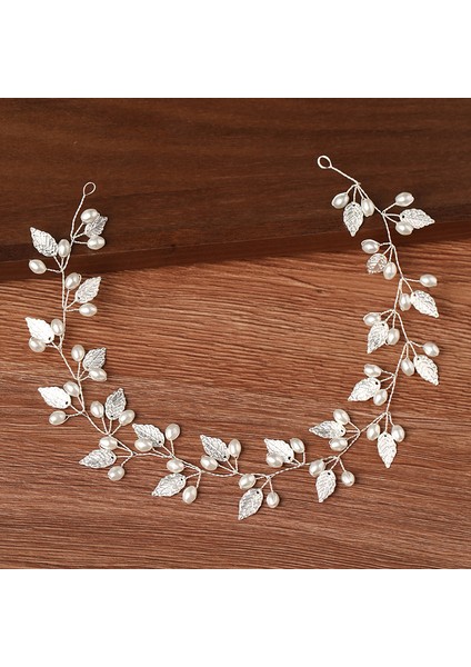 Gümüş Renk Kadın Bantlar Saç Takı Düğün Saç Aksesuarları Kadınlar Için Rhinestone Inci Kafa Bandı Gelin Tiara Hairbands Aksesuarları (Yurt Dışından) indirimleri
