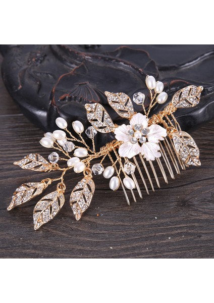 15 Rhinestone Gelin Saç Tarak Inci Tiaras Kadınlar Için Mucizevi Kristal Saç Tokası Kız Parti Saç Takı Düğün Saç Aksesuarları (Yurt Dışından)