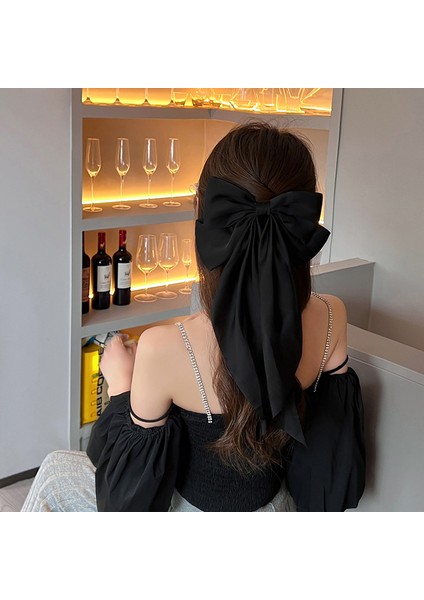 Mor Kore Büyük Yay Şerit Firkete Yeni Yıl Çin Moda Geri Kafa Büyük Bahar Klip Gelin Headdress Kadınlar Için Saç Aksesuarları (Yurt Dışından) indirimleri