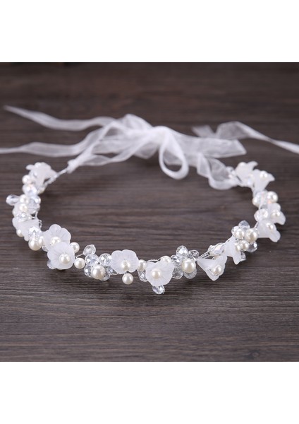 11 Yeni Moda Kristal Saç Bandı Bantlar Kadın Kızlar Için El Yapımı Düğün Saç Aksesuarları Beyaz Inci Çiçek Tiaras Taçlar (Yurt Dışından) modelleri