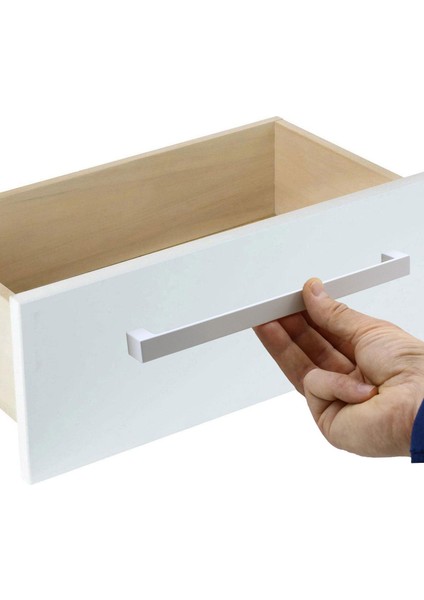 Mobilya Mutfak Dolabı Banyo Çekmece Dolap Kapak Kulpu Kulbu Beyaz 224 mm Metal Kulp