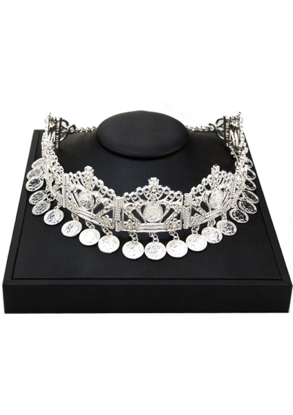 TL0006SARI Sunspicems Alın Zinciri Cezayir Saç Zinciri Saç Ürünleri Hairband Altın Renk Napolyon Paraları Püskül Saç Aksesuarı Gelin Takı Hediye (Yurt Dışından) modelleri