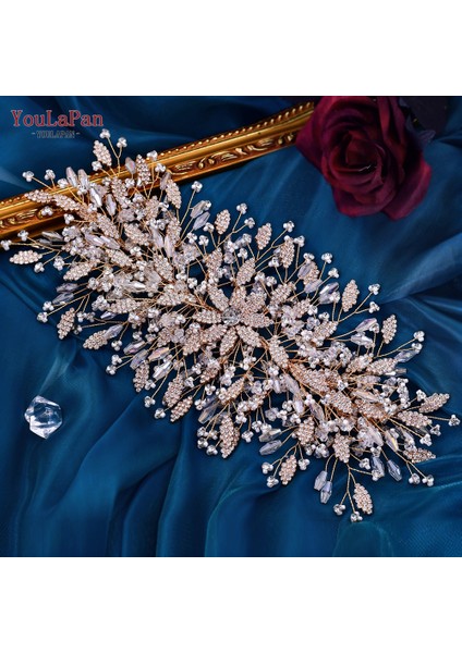 371 G-Crown Youlapan HP377 Bayanlar Düğün Taç Gelin Taçları Gelinler Için Saç Aksesuarları Metal Kristal Gelin Saç Bandı Düğün Tiara (Yurt Dışından) fırsatları