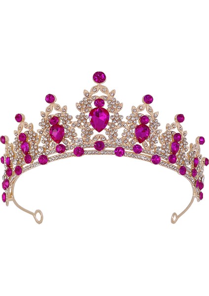 H158 Siyah Yeşil Kmvexo Düğün Saç Tiara Kristal Gelin Taç Altın Renk Diadem Peçe Tiaras Düğün Saç Aksesuarları Başlıklar Kafa Takı (Yurt Dışından) modelleri