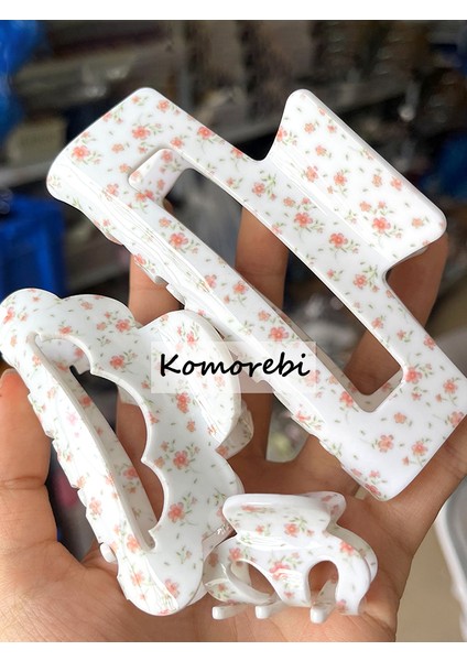 C Yaz Tatili Romantik Pembe Çiçek Saç Pençeleri Asetik Asit Köpekbalığı Klip Takı Akrilik Firkete Kadınlar Için Saç Aksesuarları (Yurt Dışından) fiyatları