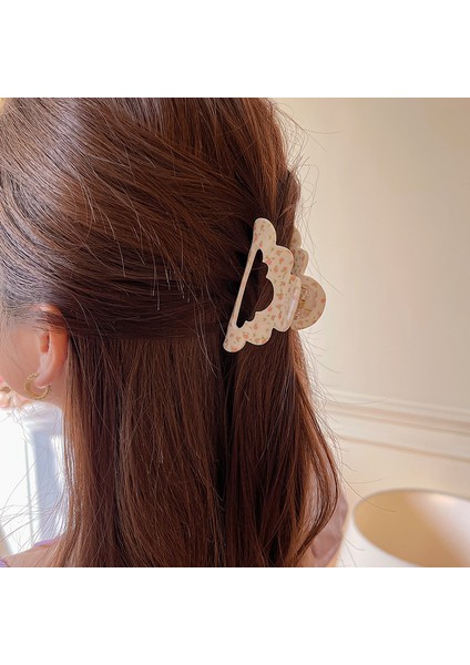 C Yaz Tatili Romantik Pembe Çiçek Saç Pençeleri Asetik Asit Köpekbalığı Klip Takı Akrilik Firkete Kadınlar Için Saç Aksesuarları (Yurt Dışından) fırsatları