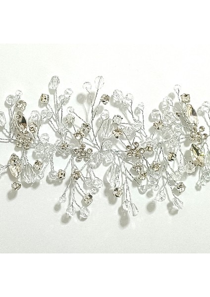 GKYTS960 Gümüş Inci Kristal Düğün Saç Combs Saç Aksesuarları Gelin Çiçek Başlığı Bantlar Kadınlar Gelin Saç Süsler Takı (Yurt Dışından) indirimleri