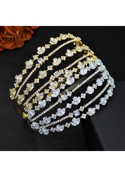 A254-GÜMÜŞ A371 Çok Katmanlı Gelin Kafa Çember Zirkon Kafa Bandı Kızlar Için Başlığı Kadın Tiara Düğün Saç Aksesuarları Gelinler Saç Takı (Yurt Dışından) modelleri