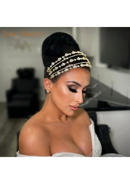 A254-GÜMÜŞ A371 Çok Katmanlı Gelin Kafa Çember Zirkon Kafa Bandı Kızlar Için Başlığı Kadın Tiara Düğün Saç Aksesuarları Gelinler Saç Takı (Yurt Dışından) indirimleri