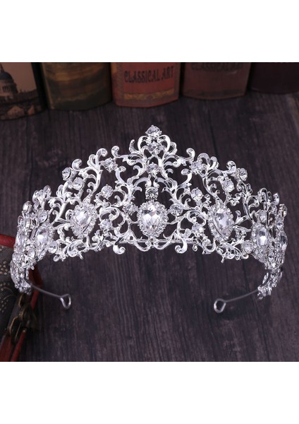 H042 Kırmızı Kmvexo Orman Yaprağı Kristal Tiara Gelinler Taç Altın Renk Gelin Takı Yeşil Taçlar Kraliçe Diadem Düğün Saç Aksesuarları (Yurt Dışından) fırsatları