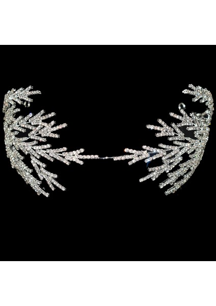 TS-8006-G-ZIRKON El Yapımı Barok Hairband Gümüş Kaplama Kristal Hairband Kadın Hairband Kız Hediye Takı Gelin Bildirimi Saç Aksesuarları (Yurt Dışından) fırsatları