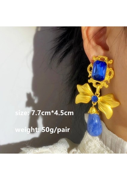 Z 4 cm Vintage Aşk Kalp Metal Geometri Büyük Damla Küpe Renk Rhinestone Reçine Dangle Küpe Kadınlar Takı Için 2022 Yeni Trendy (Yurt Dışından) fırsatları