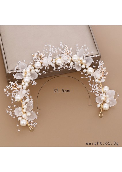 K Inciler Bantlar Kadın Kızlar Için Gelin Düğün Hairbands Beyaz Çiçek Tiaras ve Taçlar Kore Moda Headdress Saç Takı (Yurt Dışından) modelleri