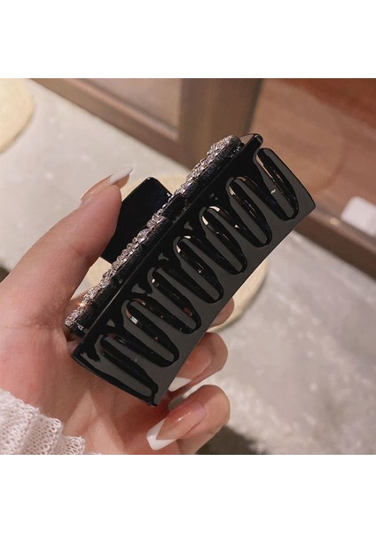 26 Kore Siyah Saç Pençe Klipsleri Kadınlar Için Yengeç Aksesuarlarırhinestone Pençeleri Klip Saç Tokası Tokalar Yengeç Kelepçe Moda Takı (Yurt Dışından) modelleri