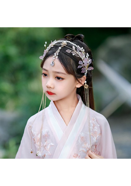Stil 1 Püskül Sahte Küpe Hairband Çin Tarzı Yaprak Uzun Püskül Kafa Bandı Hanfu Tarzı Kafa Bandı Seyahat Fotoğrafçılığı Peri Saç Takı (Yurt Dışından) modelleri