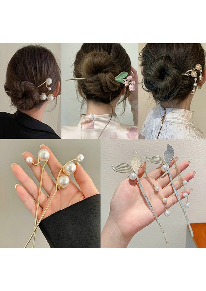 STYLE24 Vintage Çin Tarzı Tokalar Saç Tokası Kadın Metal Sır Saç Çatal Saç Çubuklarını Kadın Genç Kız Takısı Aksesuarları 2022 (Yurt Dışından) fiyatları