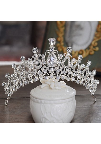 14 Yüksek Kalite Moda Kristal Düğün Gelin Takı Setleri Kadın Gelin Tiara Taçlar Küpe Kolye Düğün Takı Aksesuarları (Yurt Dışından) modelleri