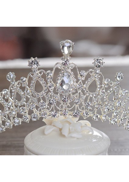 14 Yüksek Kalite Moda Kristal Düğün Gelin Takı Setleri Kadın Gelin Tiara Taçlar Küpe Kolye Düğün Takı Aksesuarları (Yurt Dışından) fırsatları