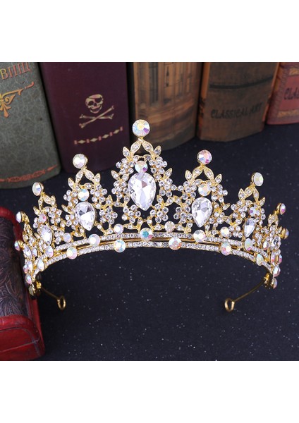 H Sıcak Satış Renkli Kristal Tiara Gelin Taçlar Düğün Saç Aksesuarları Kadınlar Birçok Tasarım Diadems Saç Takı Moda Başlığı (Yurt Dışından) fiyatları