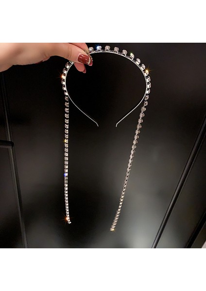 HH898-1 Yeni Tam Taklidi Kafa Bandı Saç Kadınlar Için Uzun Püskül Kristal Kafa Bandı Saç Aksesuarları Düğün Aksesuarları Saç Takı (Yurt Dışından)