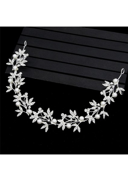 Yaprak Kafa Bandı Barok Gelin Hairbands Taç Başlığı Headdress Düğün Saç Aksesuarları Gelin Tiara Takı (Yurt Dışından) modelleri