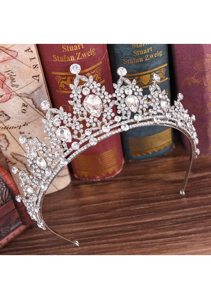 Y Sıcak Satış Renkli Kristal Tiara Gelin Taçlar Düğün Saç Aksesuarları Kadınlar Birçok Tasarım Diadems Saç Takı Moda Başlığı (Yurt Dışından)