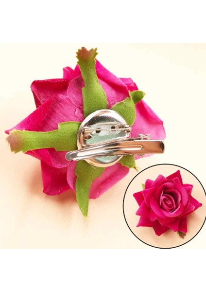 Gül Kırmızı Gelin Headdress Saç Klip Flanel Gül Büyük Çiçek Saç Aksesuarları Saç Tokası Kumaş Gelin Saç Aksesuarları Saç Tokası (Yurt Dışından) fırsatları