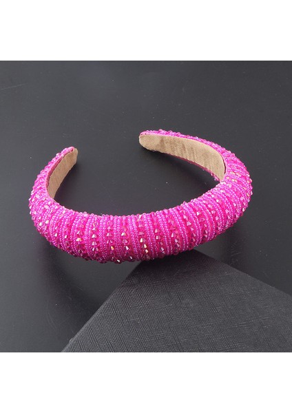 18 Lüks Barok Taklidi Yastıklı Kafa Bandı Kadınlar Için Parlak Tam Ab Kristal Geniş Kalın Saç Çember Kafa Çerçeve Wrap Saç 851 (Yurt Dışından)