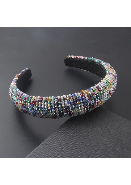 18 Lüks Barok Taklidi Yastıklı Kafa Bandı Kadınlar Için Parlak Tam Ab Kristal Geniş Kalın Saç Çember Kafa Çerçeve Wrap Saç 851 (Yurt Dışından) fırsatları