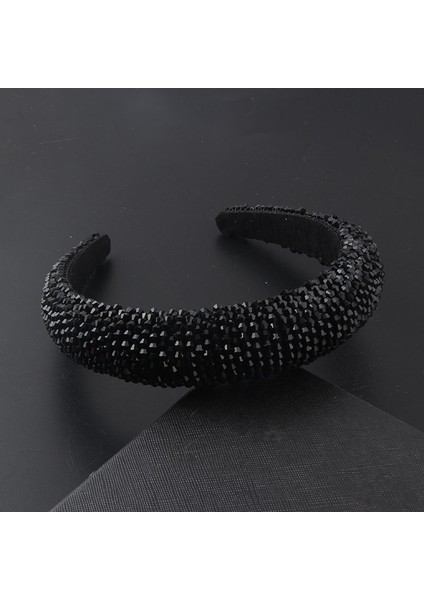 18 Lüks Barok Taklidi Yastıklı Kafa Bandı Kadınlar Için Parlak Tam Ab Kristal Geniş Kalın Saç Çember Kafa Çerçeve Wrap Saç 851 (Yurt Dışından) indirimleri