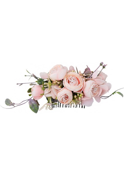 P Tipi Boho Gelin Yapay Çiçek Saç Tarağı Kadınlar Için Gelin Düğün Tacı Kafa Süsleri Headdress Saç Tokası Saç Aksesuarları Takı (Yurt Dışından) fırsatları