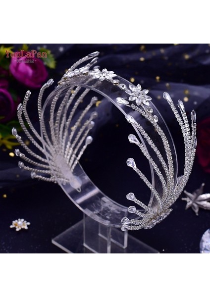 HP476-S Youlapan HP425 Gelin Kafa Bandı Düğün Taçlar Gelin Tiara ve Headdress Kadın Başlığı Saç Aksesuarları Pageant Kafa Takı (Yurt Dışından)