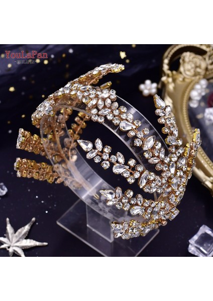 HP476-S Youlapan HP425 Gelin Kafa Bandı Düğün Taçlar Gelin Tiara ve Headdress Kadın Başlığı Saç Aksesuarları Pageant Kafa Takı (Yurt Dışından) modelleri
