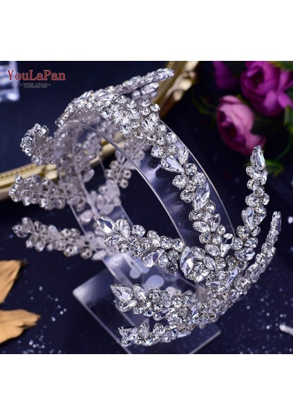 HP476-S Youlapan HP425 Gelin Kafa Bandı Düğün Taçlar Gelin Tiara ve Headdress Kadın Başlığı Saç Aksesuarları Pageant Kafa Takı (Yurt Dışından) indirimleri