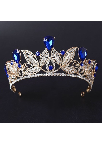 H083 Gümüş Beyaz Vintage Yeşil Kırmızı Rhinestone Gelin Tacı Moda Altın Diadem Kadınlar Için Gelinlik Saç Takı Prenses Taç Aksesuarları (Yurt Dışından) modelleri