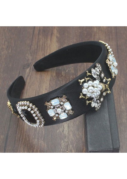 Barok Fairland Lüks Kişilik Barok Parlak Kristal Çiçek Mizaç Takı Kafa Bandı Saç Aksesuarları Kadın Düğün Parti Için (Yurt Dışından)