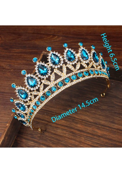 Vintage 01 Düğün Kristal Gelin Tiara Taç Kraliçe Gelin Diadem Saç Süsler Kadınlar Için Kafa Takı Aksesuarları Pageant Başlığı (Yurt Dışından) indirimleri
