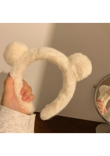C1 Sevimli Peluş Hayvan Kulak Hairbands Kızlar Kış Güzel Ayı Bantlar Cosplay Süs Bantları Yay Moda Saç Aksesuarları Kadınlar Için (Yurt Dışından)