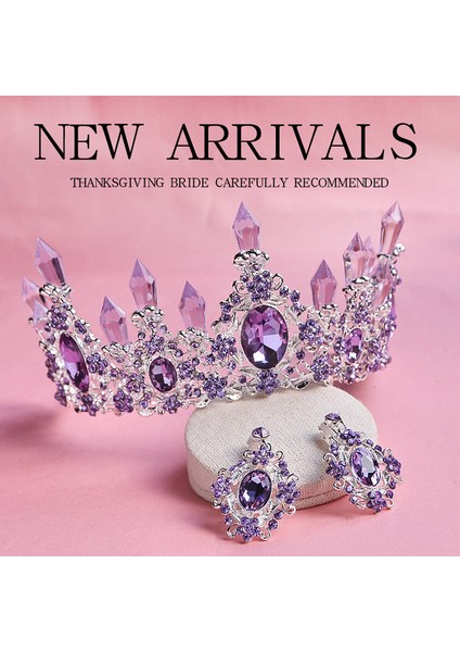 H013 Silverlightblue 2020 Yeni Varış Büyüleyici Mavi Kristal Gelin Tiaras Taç Prenses Düğün Saç Aksesuarları Için Muhteşem Rhinestone Diadem (Yurt Dışından) indirimleri