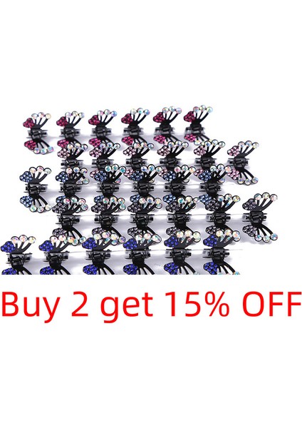 Göl Mavisi Kelebek Tokalar Kadınlar Için Kaliteli Kristal Mini Saç Pençe Klipler Saç Süsleme Düğün Headdress Yengeç Saç Aksesuarları (Yurt Dışından) indirimleri