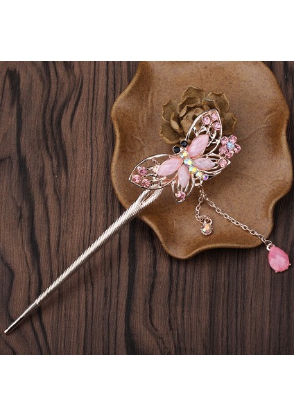 A06-(RENK Rastgele) Vintage Püskül Saç Sopa Tokalar Kadınlar Için Retro Disk Hairsticks Çin Japon Saç Çubuklarını Moda Headdress Takı (Yurt Dışından) indirimleri