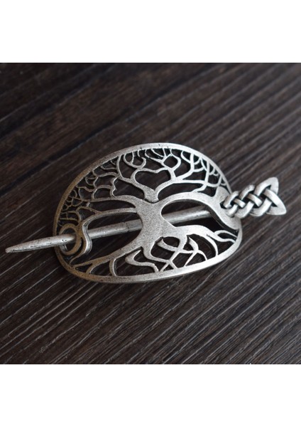 17 4.9*7 cm Wicca Viking Hayat Ağacı Tokalar Saç Klipleri Sopa Slayt Aksesuarları Onun Için Hediye (Yurt Dışından) fırsatları